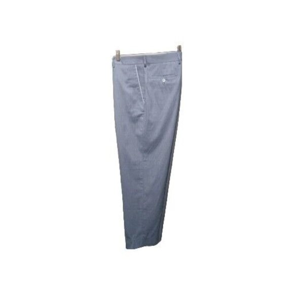 Men's Carroll & Co Bev. Hills Blue White Stripe Dress Pant 38 Italy Preppy Golf - Picture 1 of 6